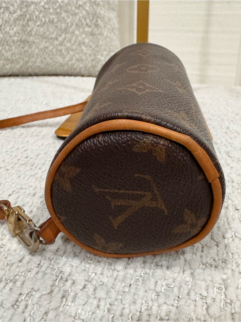 Louis Vuitton Monogram Mini Cylinder Bag in Brown and Tan - Picture 5 of 8